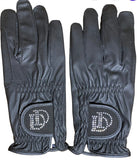 The Dressage Diva Riding Gloves with Added Crystal detail
