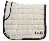 The Dressage Diva Competition Cotton drill Saddle Pad with 4 or 5 numbers