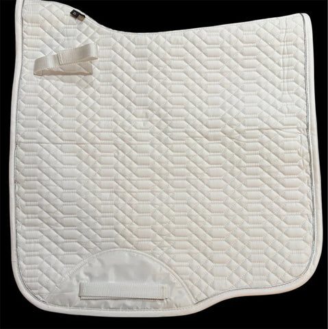 The Dressage Diva Competition White Saddle Pad cotton