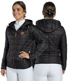 Delzani Tianna Black Puffer Horse Riding Jacket