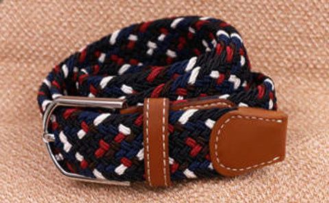 Delzani Stretch Braided Elastic Belt