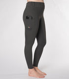 Delzani Capri Pull on Horse-Riding Breeches - Black