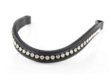 Flexible Fit Clear Crystal Mid Thin Wave - Black Browband