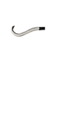Flexible Fit White Pearl with Clear Crystal Wave - Black Browband