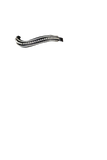 Flexible Fit Triple Row Wave - Black Browband