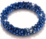 MFE Rhinestone Hair Tie Elastic - Match with MFE Hair Nets