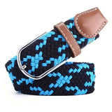 MFE New Multi-Color Elastic Woven Belt with Alloy Buckle, Suitable for Both Men and Women