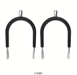 MFE 2pcs Spur Set with Black Rubber-Coated to protect the Boot.